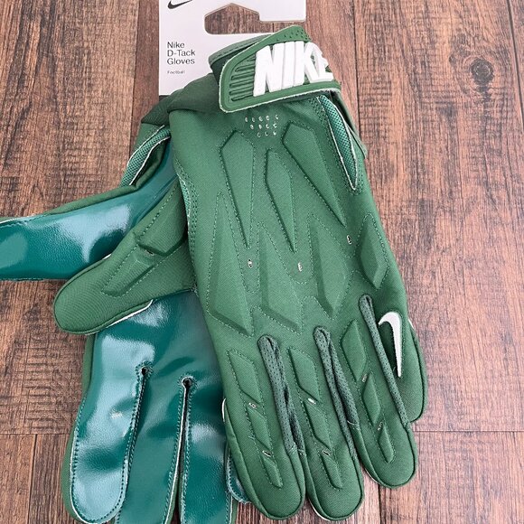 Nike D-Tack 7.0 Lineman Football Gloves Padded Green Mens Size 3XL FN0271-303 - Picture 2 of 11